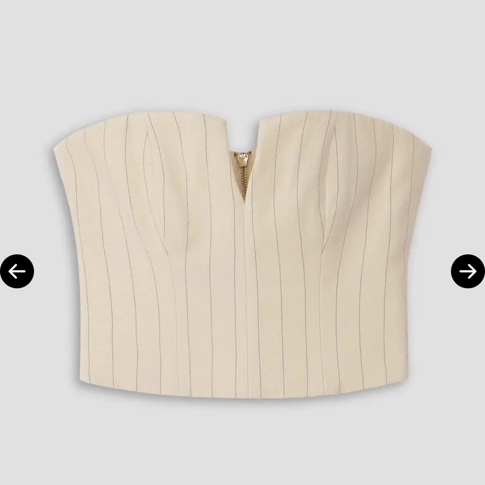 ZIMMERMANN Pinstripe Tube Top